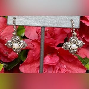 Barbara Bixby Sterling silver & 18K  Pearl Earrings